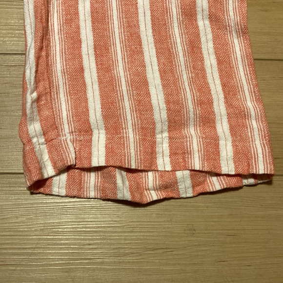 Women’s Indigo Rein Striped Peach White Loungewear Drawstring Pants Size Small - Picture 11 of 12